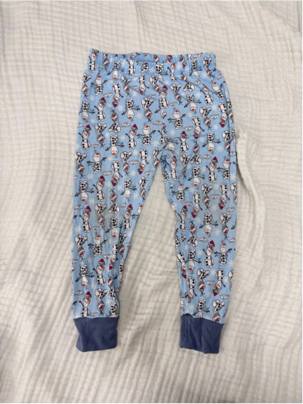 Baby GH Blue Bamboo Viscose Olaf Pajama Set 18 Months Holiday